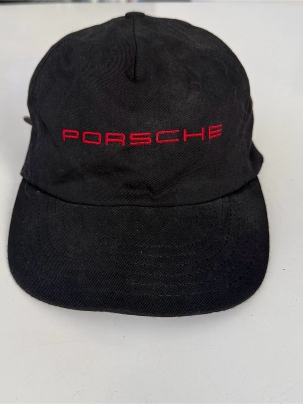 Porsche Design 1990’s vintage Black Cap with Red Porsche logo.